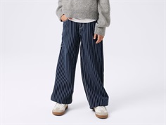 Name It navy blazer stripe wide twill bukser